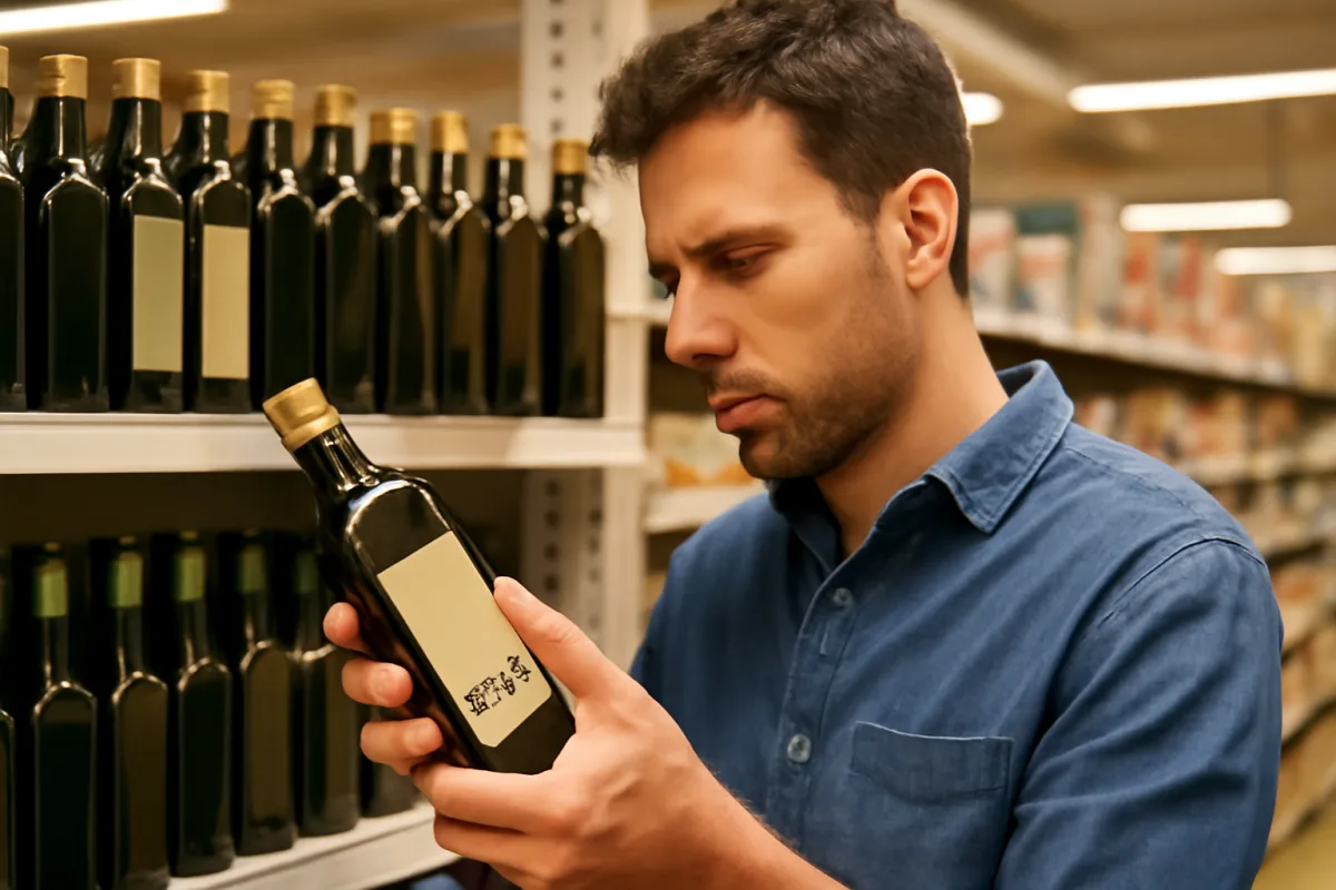 Olio EVO abruzzese al supermercato: come leggere l'etichetta senza farti ingannare
