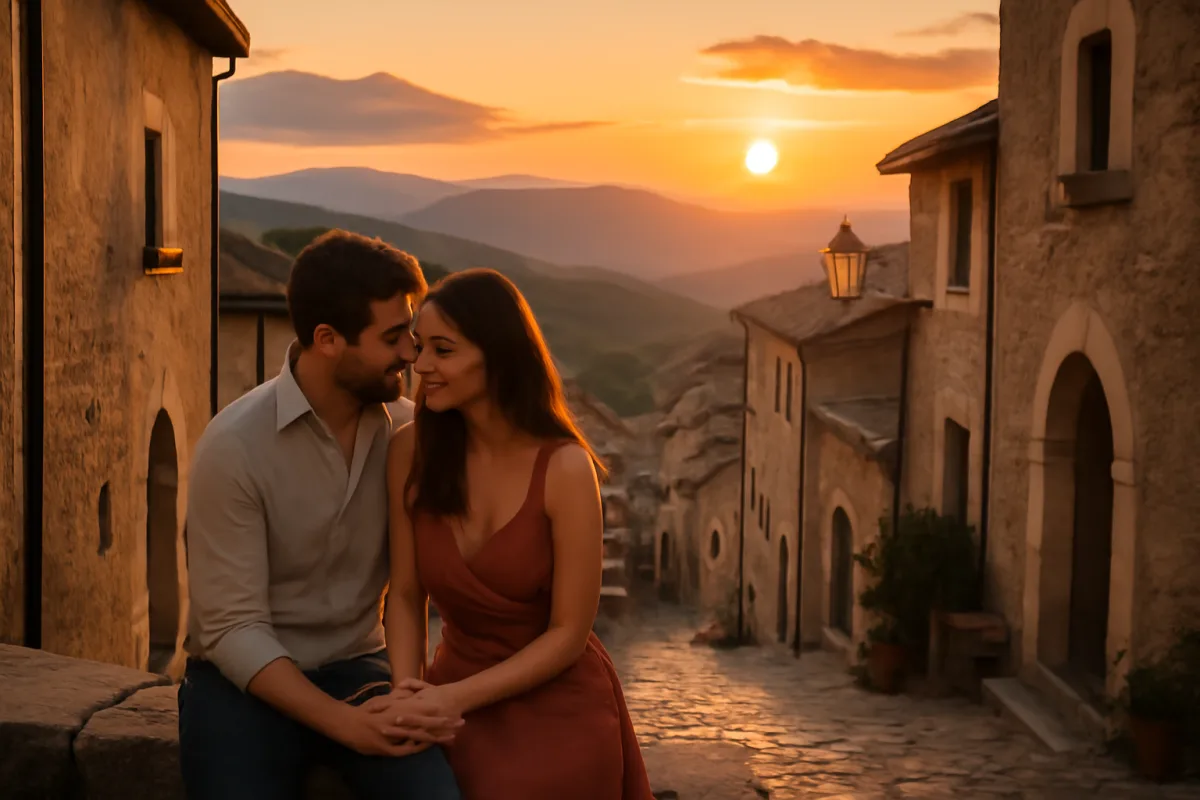 Borghi d'Abruzzo per coppie: l'ora del giorno in cui l'atmosfera è irresistibile