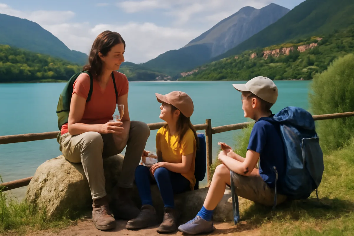 Escursione al Lago di Barrea con bambini: le soste sicure che non stancano